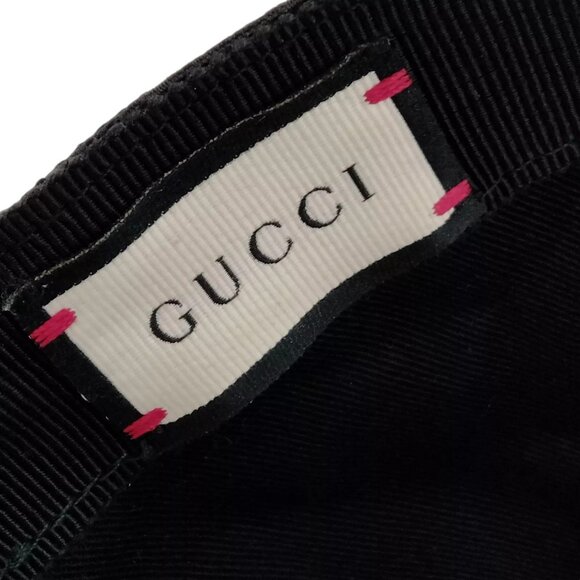 155290AV (S4) Gucci Cap Black PVC - Picture 8 of 10